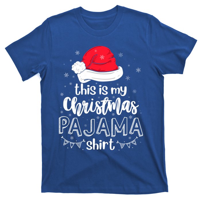 Xmas Santa Hat This Is My Christmas Pajama Gift T-Shirt