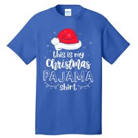 Xmas Santa Hat This Is My Christmas Pajama Gift Tall T-Shirt