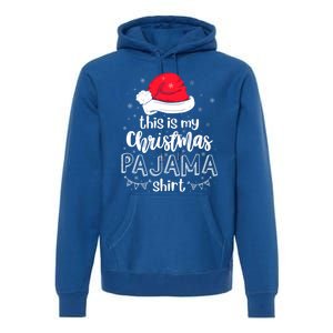 Xmas Santa Hat This Is My Christmas Pajama Gift Premium Hoodie