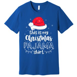 Xmas Santa Hat This Is My Christmas Pajama Gift Premium T-Shirt