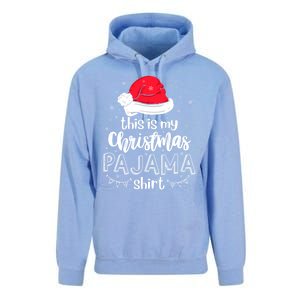 Xmas Santa Hat This Is My Christmas Pajama Gift Unisex Surf Hoodie