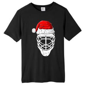 Xmas Santa Hat Christmas Ice Hockey Gift Tall Fusion ChromaSoft Performance T-Shirt