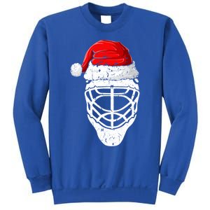 Xmas Santa Hat Christmas Ice Hockey Gift Sweatshirt