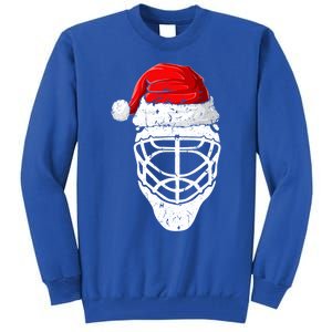 Xmas Santa Hat Christmas Ice Hockey Gift Tall Sweatshirt