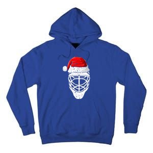 Xmas Santa Hat Christmas Ice Hockey Gift Tall Hoodie