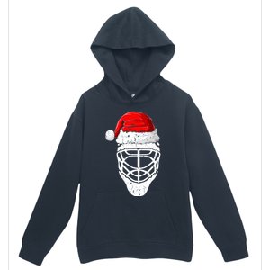 Xmas Santa Hat Christmas Ice Hockey Gift Urban Pullover Hoodie