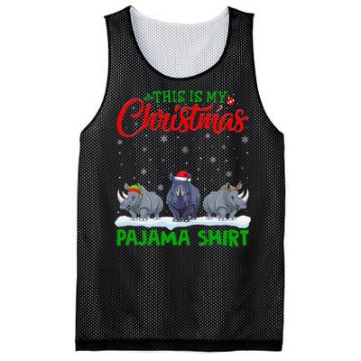 Xmas Santa Hat Reindeer Rhino Christmas Pajama Mesh Reversible Basketball Jersey Tank