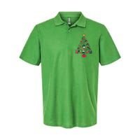 Xmas Sports Ice Hockey Christmas Pine Tree Gift Softstyle Adult Sport Polo