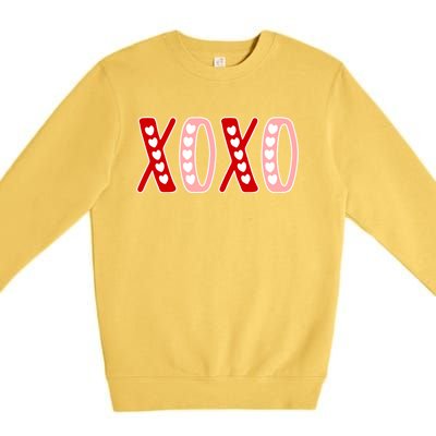 Xoxo Sweet Love Valentine Heart Rotic Valentines Day Gift Premium Crewneck Sweatshirt