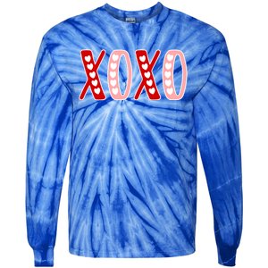 Xoxo Sweet Love Valentine Heart Rotic Valentines Day Gift Tie-Dye Long Sleeve Shirt