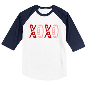 Xoxo Sweet Love Valentine Heart Rotic Valentines Day Gift Baseball Sleeve Shirt