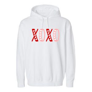 Xoxo Sweet Love Valentine Heart Rotic Valentines Day Gift Garment-Dyed Fleece Hoodie