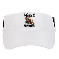 Xmas Santa Motorcycle Biker Funny Merry Christmas Adult Drive Performance Visor