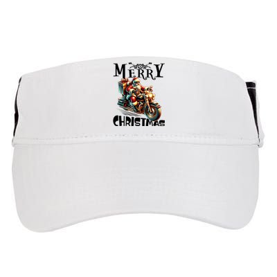 Xmas Santa Motorcycle Biker Funny Merry Christmas Adult Drive Performance Visor