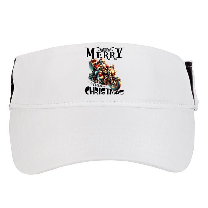 Xmas Santa Motorcycle Biker Funny Merry Christmas Adult Drive Performance Visor