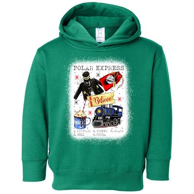 Xmas Santa North Pole Polar .Express All Abroad Christmas Gift Toddler Hoodie
