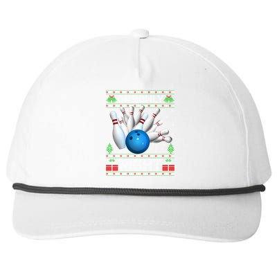 Xmas Sweater Oh Bowly Night Ugly Bowling Christmas Gift Snapback Five-Panel Rope Hat