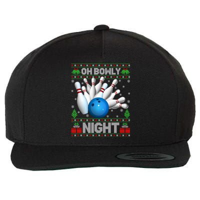 Xmas Sweater Oh Bowly Night Ugly Bowling Christmas Gift Wool Snapback Cap