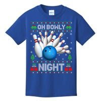 Xmas Sweater Oh Bowly Night Ugly Bowling Christmas Gift Kids T-Shirt