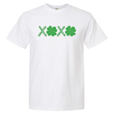 Xoxo St Patricks Day Shamrock Garment-Dyed Heavyweight T-Shirt