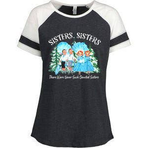 Xmas Snow Pajamas Holiday Sisters White Christmas Movie 1954 Gift Enza Ladies Jersey Colorblock Tee