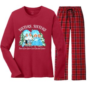 Xmas Snow Pajamas Holiday Sisters White Christmas Movie 1954 Gift Women's Long Sleeve Flannel Pajama Set 