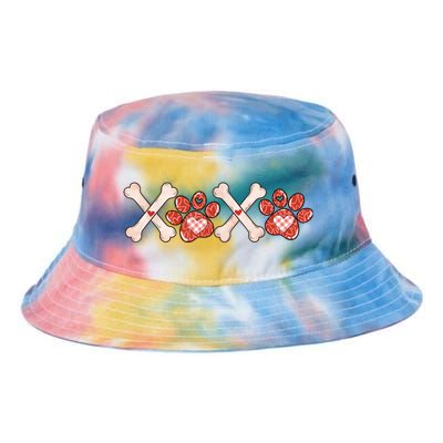 XOXO Skeleton Pet Dogs Cats Paw Hearts Valentine's Day Tie Dye Newport Bucket Hat