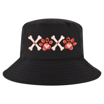 XOXO Skeleton Pet Dogs Cats Paw Hearts Valentine's Day Cool Comfort Performance Bucket Hat