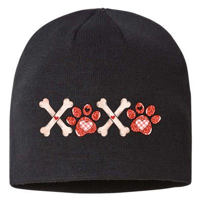 XOXO Skeleton Pet Dogs Cats Paw Hearts Valentine's Day Sustainable Beanie