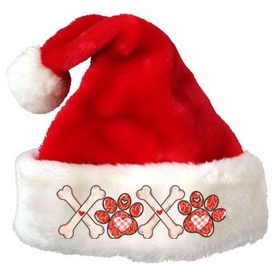 XOXO Skeleton Pet Dogs Cats Paw Hearts Valentine's Day Premium Christmas Santa Hat