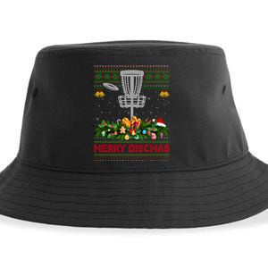 Xmas Sweater Style Merry Discmas Ugly Disc Golf Christmas Cool Gift Sustainable Bucket Hat