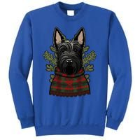 Xmas Scottie Santa On Christmas Scottish Terrier Cool Gift Sweatshirt