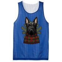 Xmas Scottie Santa On Christmas Scottish Terrier Cool Gift Mesh Reversible Basketball Jersey Tank