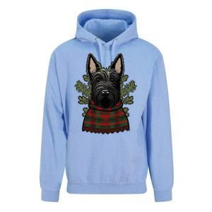 Xmas Scottie Santa On Christmas Scottish Terrier Cool Gift Unisex Surf Hoodie