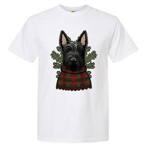 Xmas Scottie Santa On Christmas Scottish Terrier Cool Gift Garment-Dyed Heavyweight T-Shirt