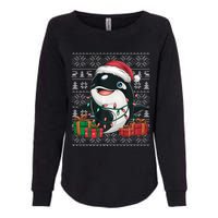 Xmas Sweater Style Ugly Santa Hat Orca Christmas Womens California Wash Sweatshirt