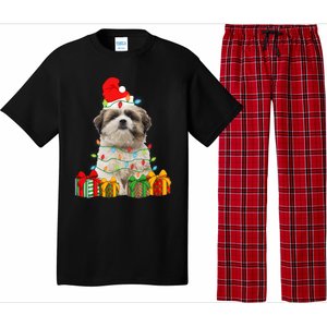 Xmas Shih Tzu Dog Christmas Lights Puppy Lover Meaningful Gift Pajama Set