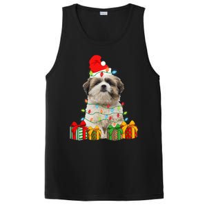 Xmas Shih Tzu Dog Christmas Lights Puppy Lover Meaningful Gift PosiCharge Competitor Tank