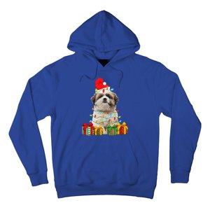 Xmas Shih Tzu Dog Christmas Lights Puppy Lover Meaningful Gift Hoodie