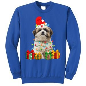 Xmas Shih Tzu Dog Christmas Lights Puppy Lover Meaningful Gift Sweatshirt