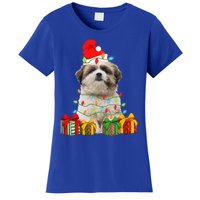 Xmas Shih Tzu Dog Christmas Lights Puppy Lover Meaningful Gift Women's T-Shirt