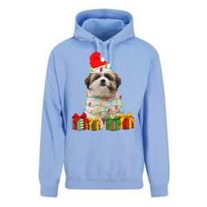 Xmas Shih Tzu Dog Christmas Lights Puppy Lover Meaningful Gift Unisex Surf Hoodie