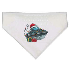 Xmas Style Ugly Santa Hat Jet Boat Christmas Gift USA-Made Doggie Bandana