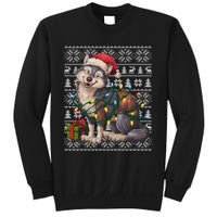 Xmas Style Ugly Santa Hat Wolf Christmas Cute Gift Sweatshirt