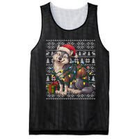 Xmas Style Ugly Santa Hat Wolf Christmas Cute Gift Mesh Reversible Basketball Jersey Tank