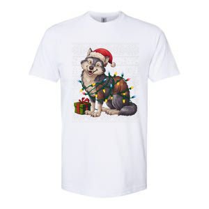 Xmas Style Ugly Santa Hat Wolf Christmas Cute Gift Softstyle CVC T-Shirt