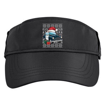 Xmas Style Ugly Santa Hat Police Car Christmas Gift Adult Drive Performance Visor