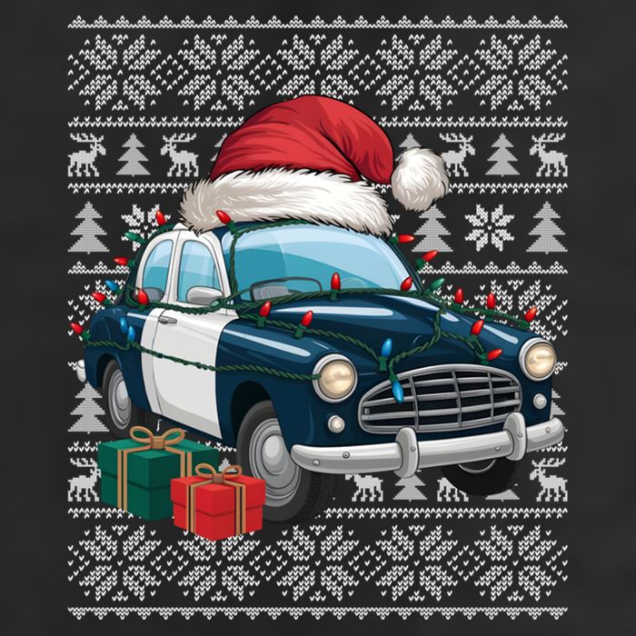 Xmas Style Ugly Santa Hat Police Car Christmas Gift Hat