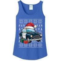 Xmas Style Ugly Santa Hat Police Car Christmas Gift Ladies Essential Tank