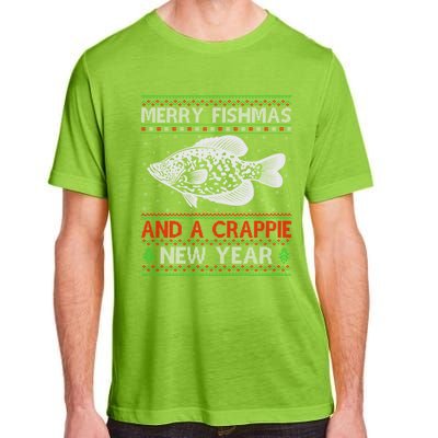 Xmas Santa Ugly Merry Fishmas Crappie Fish Christmas Meaningful Gift Adult ChromaSoft Performance T-Shirt